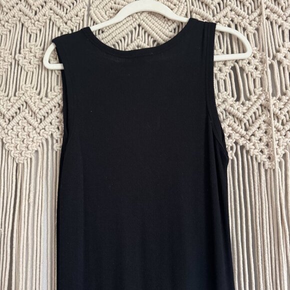 Tribal Jeans Black Waffle Knit Maxi Dress Medium GUC - Picture 6 of 7
